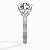 Two Petals Pave Vintage Engagement Ring