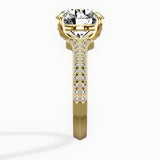 Two Petals Pave Vintage Engagement Ring