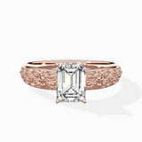 Vintage Scrollwork Solitaire Ring Engagement Ring