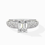 Vintage Scrollwork Solitaire Ring Engagement Ring