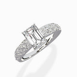 Vintage Scrollwork Solitaire Ring Engagement Ring