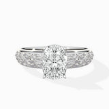 Vintage Scrollwork Solitaire Ring Engagement Ring