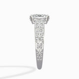 Vintage Scrollwork Solitaire Ring Engagement Ring