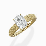 Vintage Scrollwork Solitaire Ring Engagement Ring