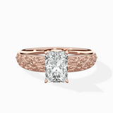 Vintage Scrollwork Solitaire Ring Engagement Ring