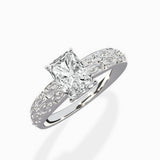 Vintage Scrollwork Solitaire Ring Engagement Ring