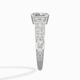 Vintage Scrollwork Solitaire Ring Engagement Ring