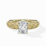 Vintage Scrollwork Solitaire Ring Engagement Ring