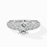 Vintage Scrollwork Solitaire Ring Engagement Ring