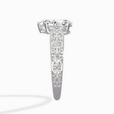 Vintage Scrollwork Solitaire Ring Engagement Ring