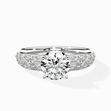 Vintage Scrollwork Solitaire Ring Engagement Ring