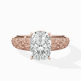 Vintage Scrollwork Solitaire Ring Engagement Ring