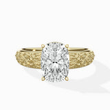 Vintage Scrollwork Solitaire Ring Engagement Ring