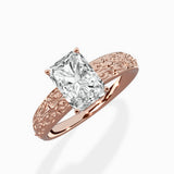 Vintage Scrollwork Solitaire Ring Engagement Ring