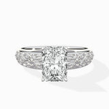 Vintage Scrollwork Solitaire Ring Engagement Ring