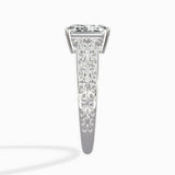 Vintage Scrollwork Solitaire Ring Engagement Ring