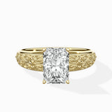Vintage Scrollwork Solitaire Ring Engagement Ring