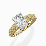 Vintage Scrollwork Solitaire Ring Engagement Ring