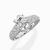 Vintage Scrollwork Solitaire Ring Engagement Ring