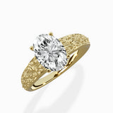 Vintage Scrollwork Solitaire Ring Engagement Ring