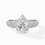 Vintage Scrollwork Solitaire Ring Engagement Ring
