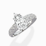 Vintage Scrollwork Solitaire Ring Engagement Ring