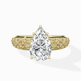 Vintage Scrollwork Solitaire Ring Engagement Ring