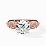Vintage Scrollwork Solitaire Ring Engagement Ring