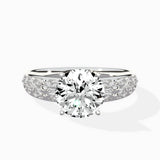 Vintage Scrollwork Solitaire Ring Engagement Ring