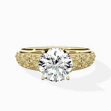 Vintage Scrollwork Solitaire Ring Engagement Ring