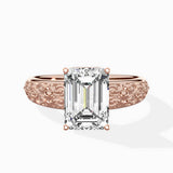 Vintage Scrollwork Solitaire Ring Engagement Ring