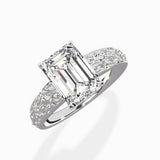 Vintage Scrollwork Solitaire Ring Engagement Ring