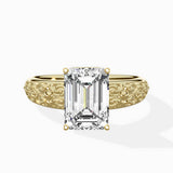 Vintage Scrollwork Solitaire Ring Engagement Ring