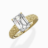 Vintage Scrollwork Solitaire Ring Engagement Ring