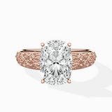 Vintage Scrollwork Solitaire Ring Engagement Ring