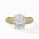Vintage Scrollwork Solitaire Ring Engagement Ring