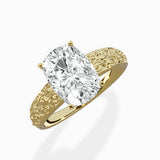 Vintage Scrollwork Solitaire Ring Engagement Ring