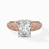 Vintage Scrollwork Solitaire Ring Engagement Ring