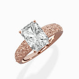 Vintage Scrollwork Solitaire Ring Engagement Ring