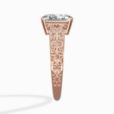 Vintage Scrollwork Solitaire Ring Engagement Ring