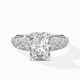 Vintage Scrollwork Solitaire Ring Engagement Ring