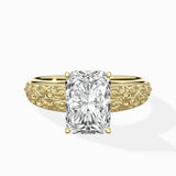 Vintage Scrollwork Solitaire Ring Engagement Ring