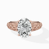 Vintage Scrollwork Solitaire Ring Engagement Ring