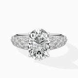 Vintage Scrollwork Solitaire Ring Engagement Ring