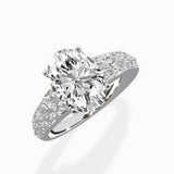 Vintage Scrollwork Solitaire Ring Engagement Ring