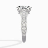 Vintage Scrollwork Solitaire Ring Engagement Ring