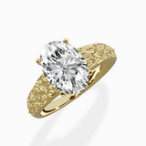 Vintage Scrollwork Solitaire Ring Engagement Ring