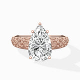 Vintage Scrollwork Solitaire Ring Engagement Ring