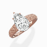 Vintage Scrollwork Solitaire Ring Engagement Ring