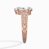 Vintage Scrollwork Solitaire Ring Engagement Ring